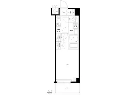 ルーブル大島弐番館(1K/4階)の間取り写真
