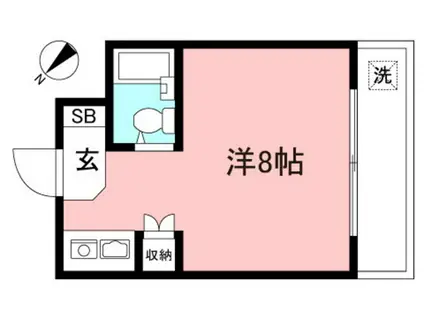 エール下高井戸(ワンルーム/2階)の間取り写真