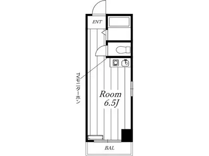 シャルム今池(ワンルーム/3階)の間取り写真