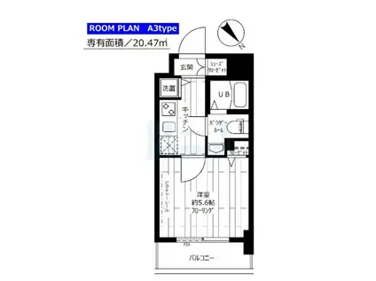 ステージグランデ茗荷谷(1K/5階)の間取り写真