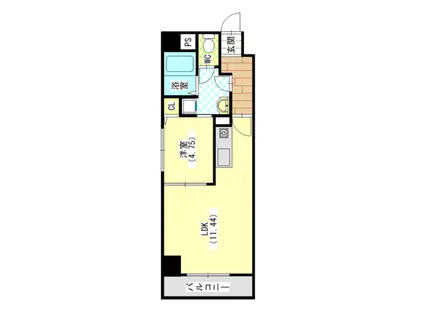 サウスコート(1LDK/2階)の間取り写真