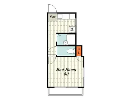 コートヴィレッジ戸塚(1K/1階)の間取り写真