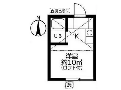 第8紀州ハイツ(ワンルーム/1階)の間取り写真