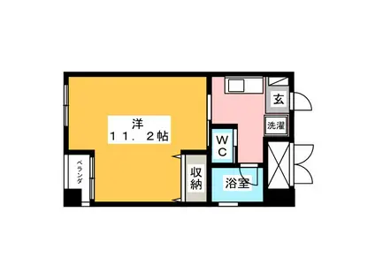 CASA SERIO(1K/3階)の間取り写真