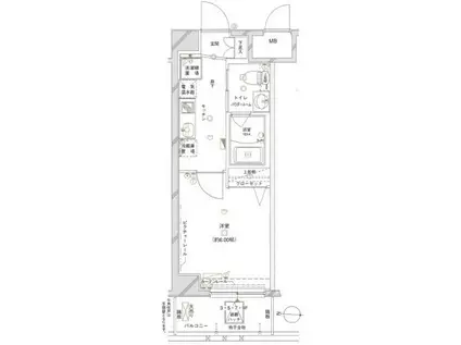 L-FLAT大宮アヴィニティ-(1K/9階)の間取り写真