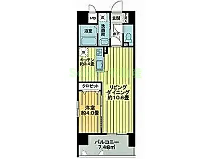 PRIMAL千種LUNO(1LDK/2階)の間取り写真