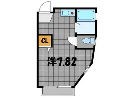 G・Aヒルズ三ツ沢下町(ワンルーム/1階)の間取り写真