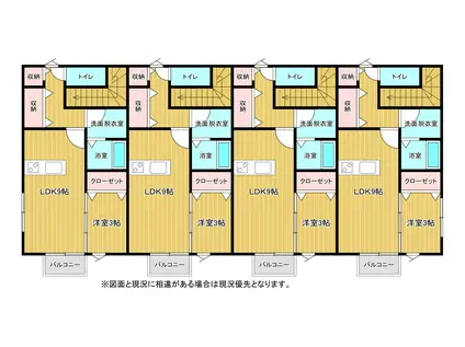 ピュアランド岩切(1LDK/2階)の間取り写真