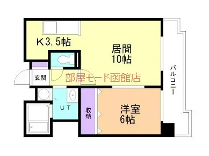 パークサイドブライトネス(1LDK/5階)の間取り写真