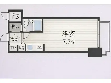 パレドール文京メトロプラザ I(1K/3階)の間取り写真