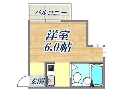 ダイドーメゾン西宮北口Ⅱ(ワンルーム/4階)の間取り写真