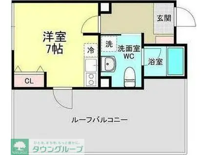 88.HANEZAWA(ワンルーム/4階)の間取り写真