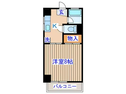北一太田ビル(1K/4階)の間取り写真