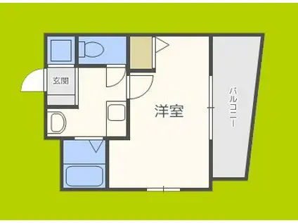 エスリード東梅田(1K/9階)の間取り写真