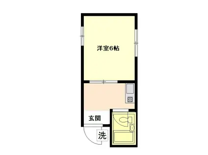 コーポ相原(1K/2階)の間取り写真