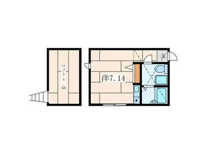 プリマ七番館(ワンルーム/1階)の間取り写真