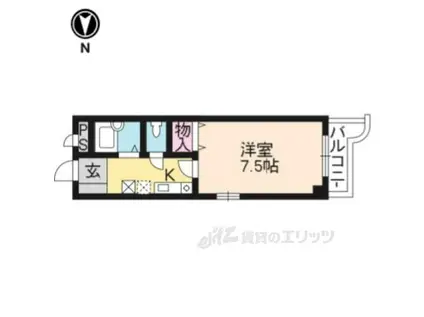 サージュ(1K/2階)の間取り写真