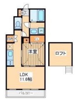 パークアレイ(1LDK/1階)の間取り写真