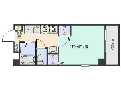 アイビスパーク(1K/5階)の間取り写真