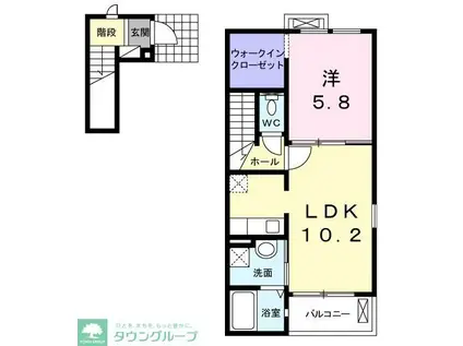 パレス センチュリー(1LDK/2階)の間取り写真