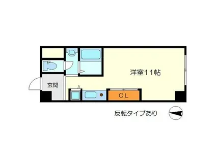 グランヴィ新大阪(ワンルーム/4階)の間取り写真