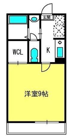 アーバン大成(1K/1階)の間取り写真
