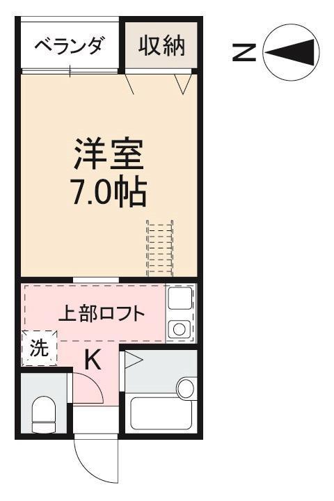 HP中央町(1K/1階)の間取り写真