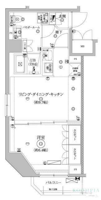 セジョリ墨田イーストIII(1LDK/5階)の間取り写真