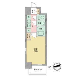 S-RESIDENCE志賀本通(1K/5階)の間取り写真