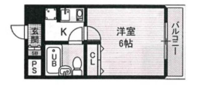 エスリード新大阪第2(1K/7階)の間取り写真
