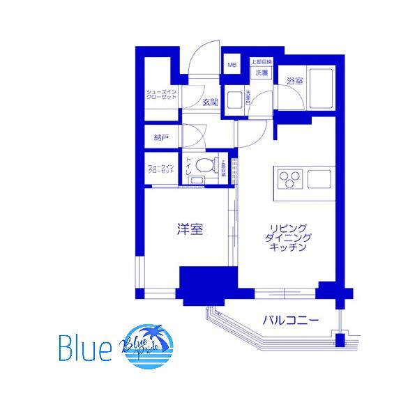 シェフルール鶴見STATION ONE(1LDK/6階)の間取り写真