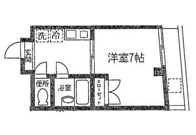 メゾンYM(1K/3階)の間取り写真