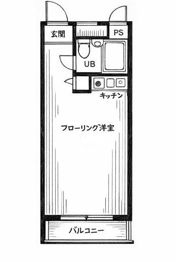 日興パレス池袋PARTII(ワンルーム/2階)の間取り写真