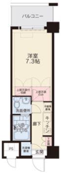 ORIENT BLDNO.81クラブアマリージュ(1K/5階)の間取り写真