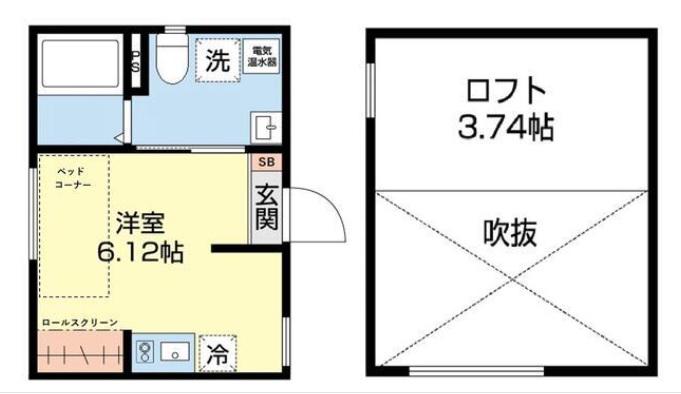 グレースアレイ池上(ワンルーム/4階)の間取り写真
