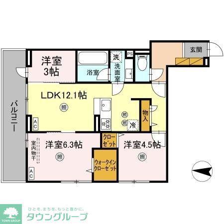 B-KUBUS(3LDK/3階)の間取り写真