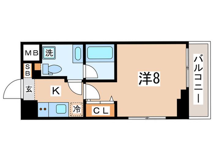 DELCCS IKEBUKURO(1K/12階)の間取り写真