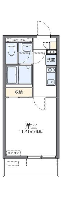 レオネクスト藤仁 並木(1K/2階)の間取り写真