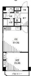 ルミネ三軒茶屋(1LDK/3階)の間取り写真