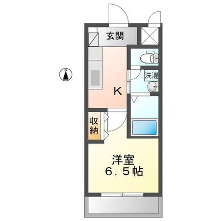 BRANCHE(1K/1階)の間取り写真