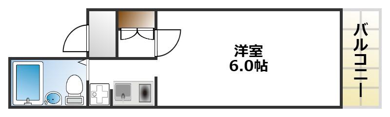 HOME BUILDER EBISU(1K/2階)の間取り写真