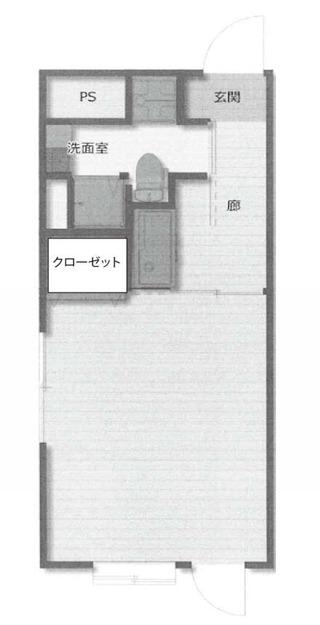 エステートモア高宮セゾン(1K/12階)の間取り写真