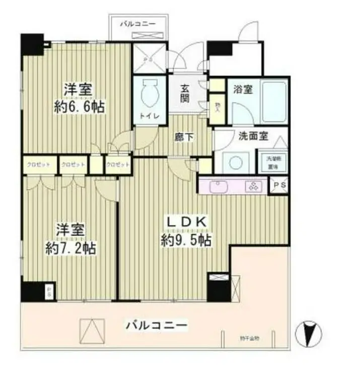 ガーデンホームズ白金 4階階 間取り