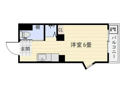 グランデBWM(ワンルーム/2階)の間取り写真