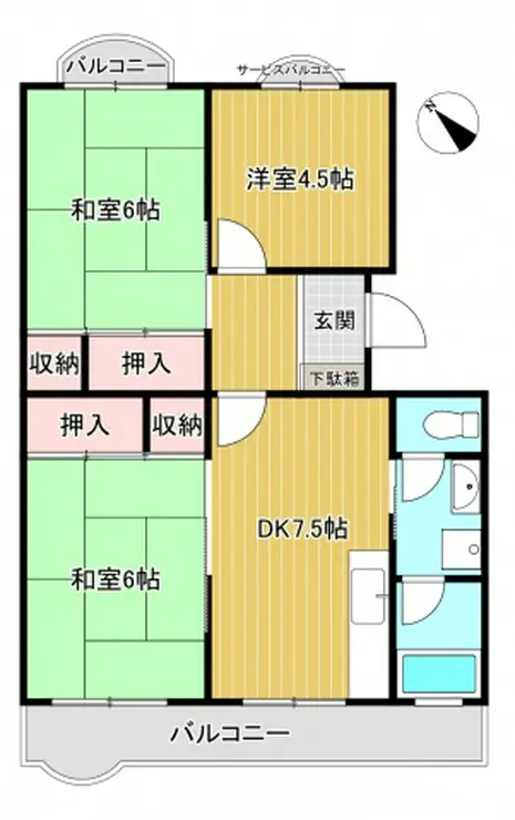 レジデンス百合ヶ丘 5階階 間取り