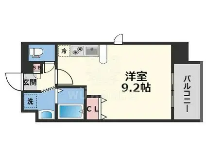 セゾンラトゥールMIYAKOJIMA(ワンルーム/5階)の間取り写真
