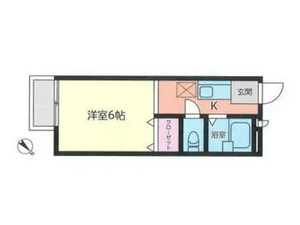 ハイツタケダ(1K/2階)の間取り写真