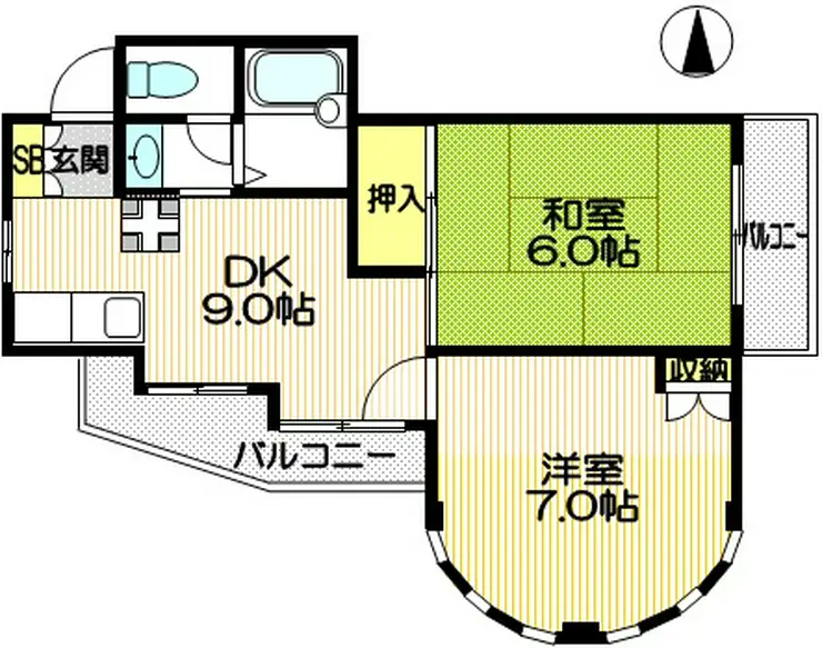 メゾンドシャルム 3階階 間取り