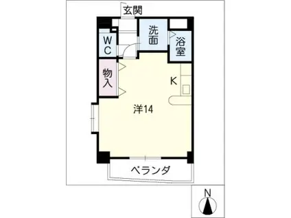 YARAKUIII(ワンルーム/4階)の間取り写真