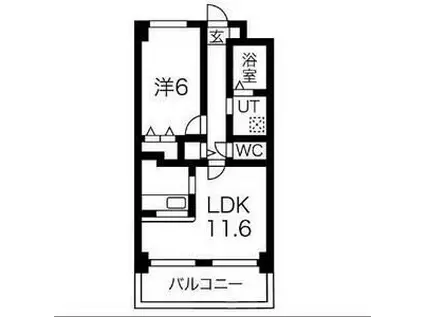 リアライズ稲永駅前(1LDK/3階)の間取り写真